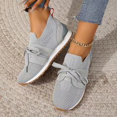 Damskie modne buty codzienne, lekkie, amortyzujące podeszwy, oddychające, tkane, siateczkowe buty do biegania,