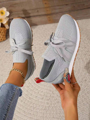 Damskie modne buty codzienne, lekkie, amortyzujące podeszwy, oddychające, tkane, siateczkowe buty do biegania,